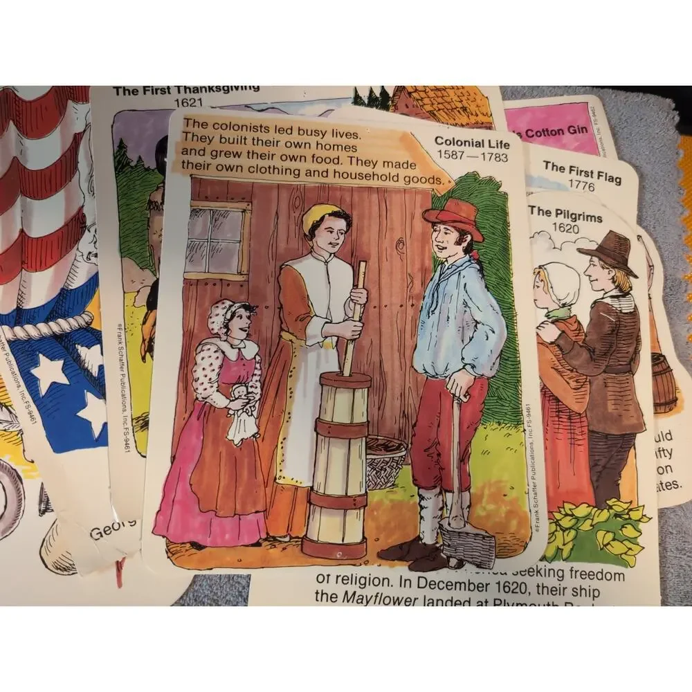 Vintage 20+ Frank Schaffer Bulletin Board Lot Historical Events